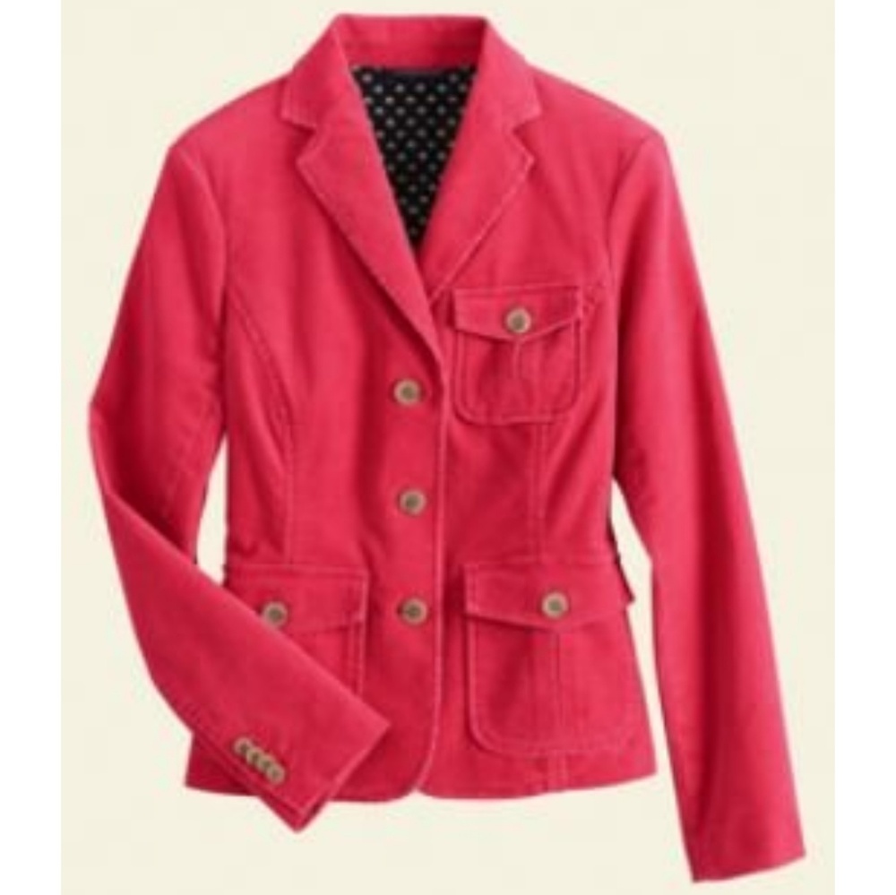 Lands End Pink Corderoy Jacket